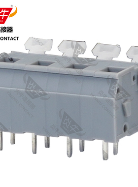 7.5mm炎牛连接器弹簧式PCB接线端子YN242V/DG242V/KF242V/255-502