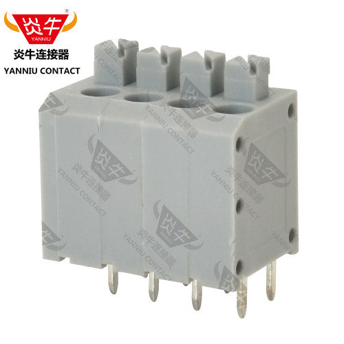 3.81mm炎牛连接器弹簧式PCB接线端子YN236/DG236/KF143/735-302