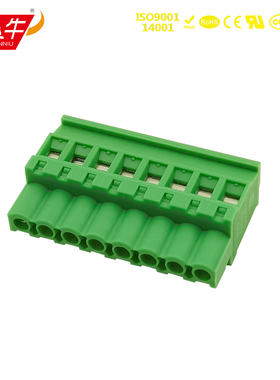 5.0mm凤凰插拔式PLC接线端子排KF2EDGKB 5ESDPL MVSTBW 2.5 ST