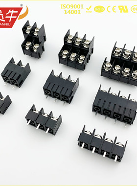 24A双排栅栏式PCB接线端子KF7.62HL-7.62mm 可错位 黑色/绿色可选