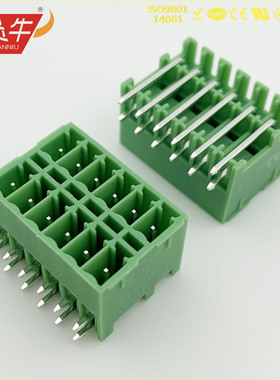 双排插拔式PCB接线端子 15EDGRHB KF2EDGKRH 3.81mm MCDN 1.5 G1