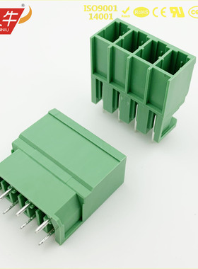 插拔式PCB接线端子5EDGVC KF2EDGSV 7.62mm PCV 4 G 接插件连接器