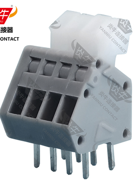 2.54mm炎牛连接器弹簧式PCB接线端子YN240/DG240/KF240/233-202