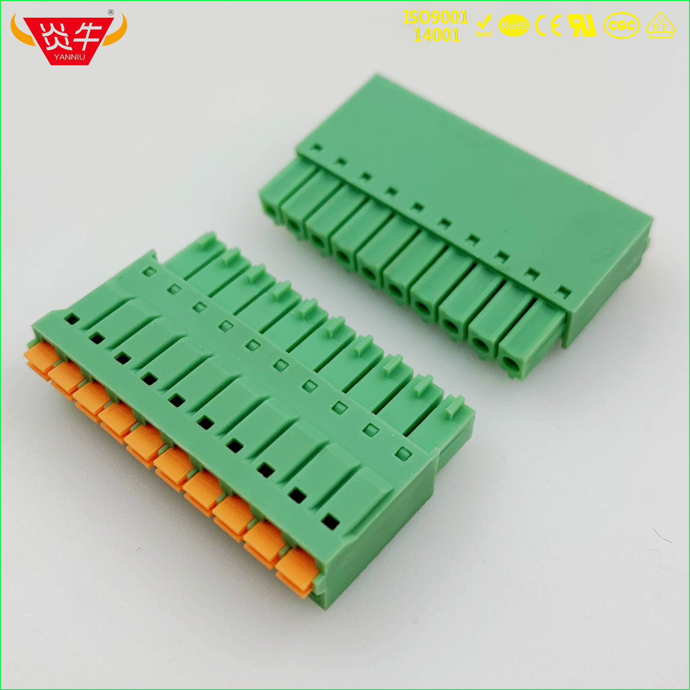 免螺丝插拔式PCB接线端子15EDGKN KF2EDGKN 3.81 FMC 1.5 ST 高正