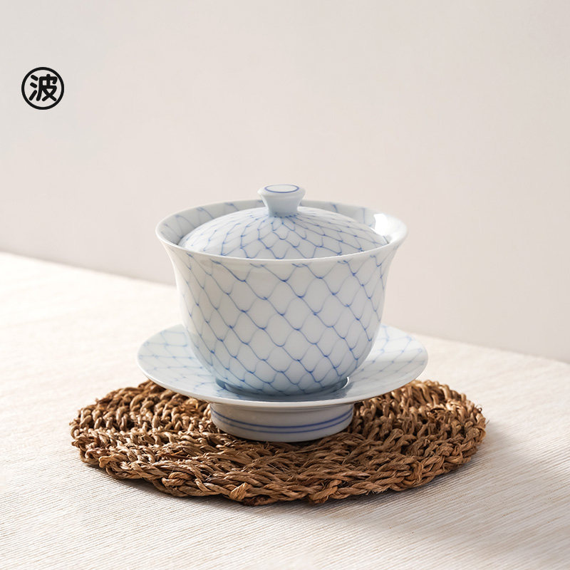 防烫茶碗波佐见烧陶瓷中式