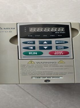台达变频器VFD015B43B，1.5KW功率，380V三相
