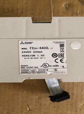 pLC FX3U-64CCL 一台，拆机，实物拍摄，功能