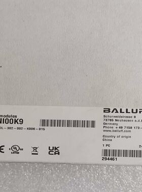 BALLUFF巴鲁夫 BNI00K9 BNI IOL