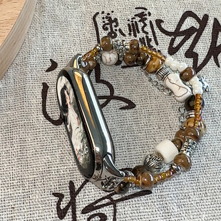 7nfc六华为手环七八九十腕带 原创国风适用小米手环8 9pro表带5