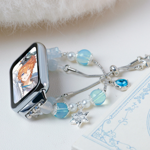 原创鸭鸭手链适用小米手环5/6/7/8/9/10nfc腕带4五六七八九十表带