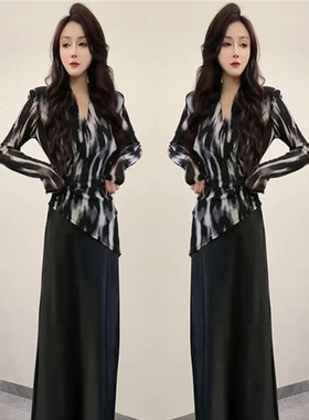 捡漏特价剪镖外贸折扣轻奢高级感V领不规则褶皱薄款显瘦长袖衬衫