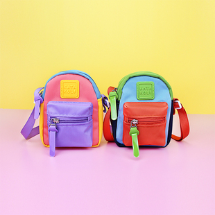 日本儿童包包男童潮酷斜挎包超轻便女孩外出游旅游小型迷你小挎包