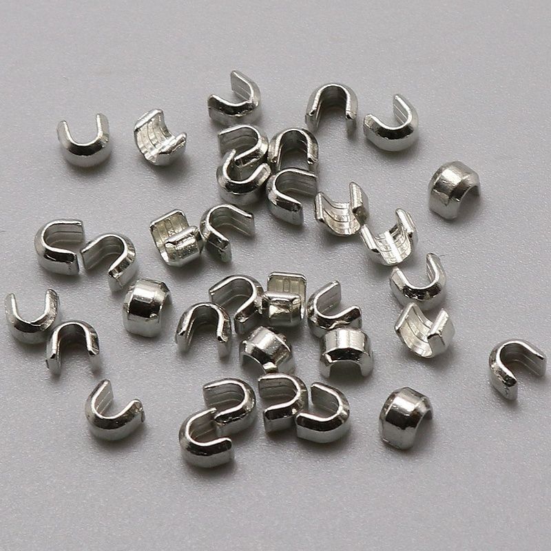 5号拉链止口金属U型前码拉头档口防滑脱堵头卡扣尼龙