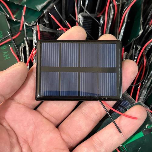 太阳能发电光伏板带线64*46mm 全新库存货