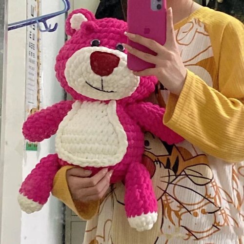 草莓熊钩织玩偶材料包