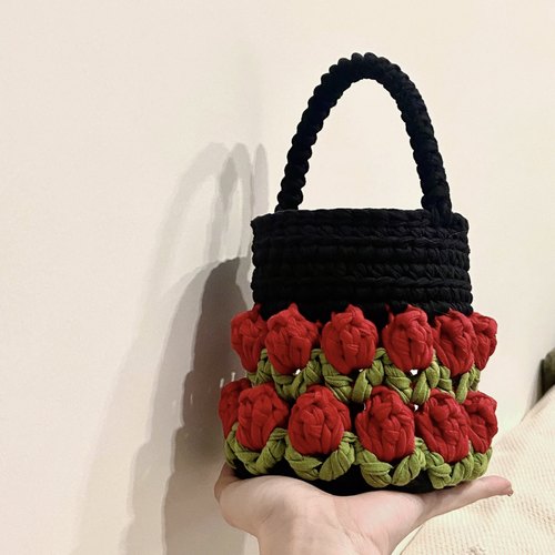 郁金香水桶包材料包简约百搭