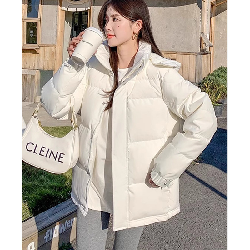 立领短款羽绒服女加厚连帽
