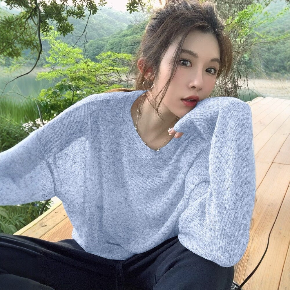日系冰丝薄纱针织防晒罩衫女夏季