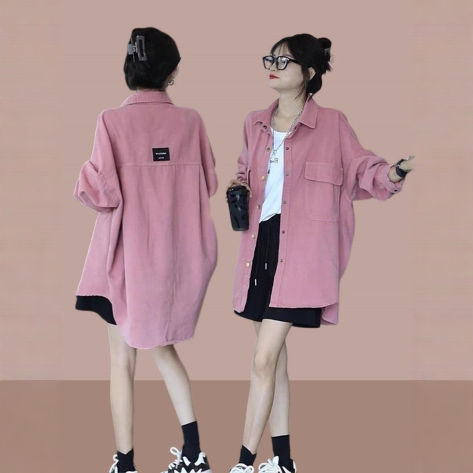 日系牛仔衬衫外套女2025春秋季