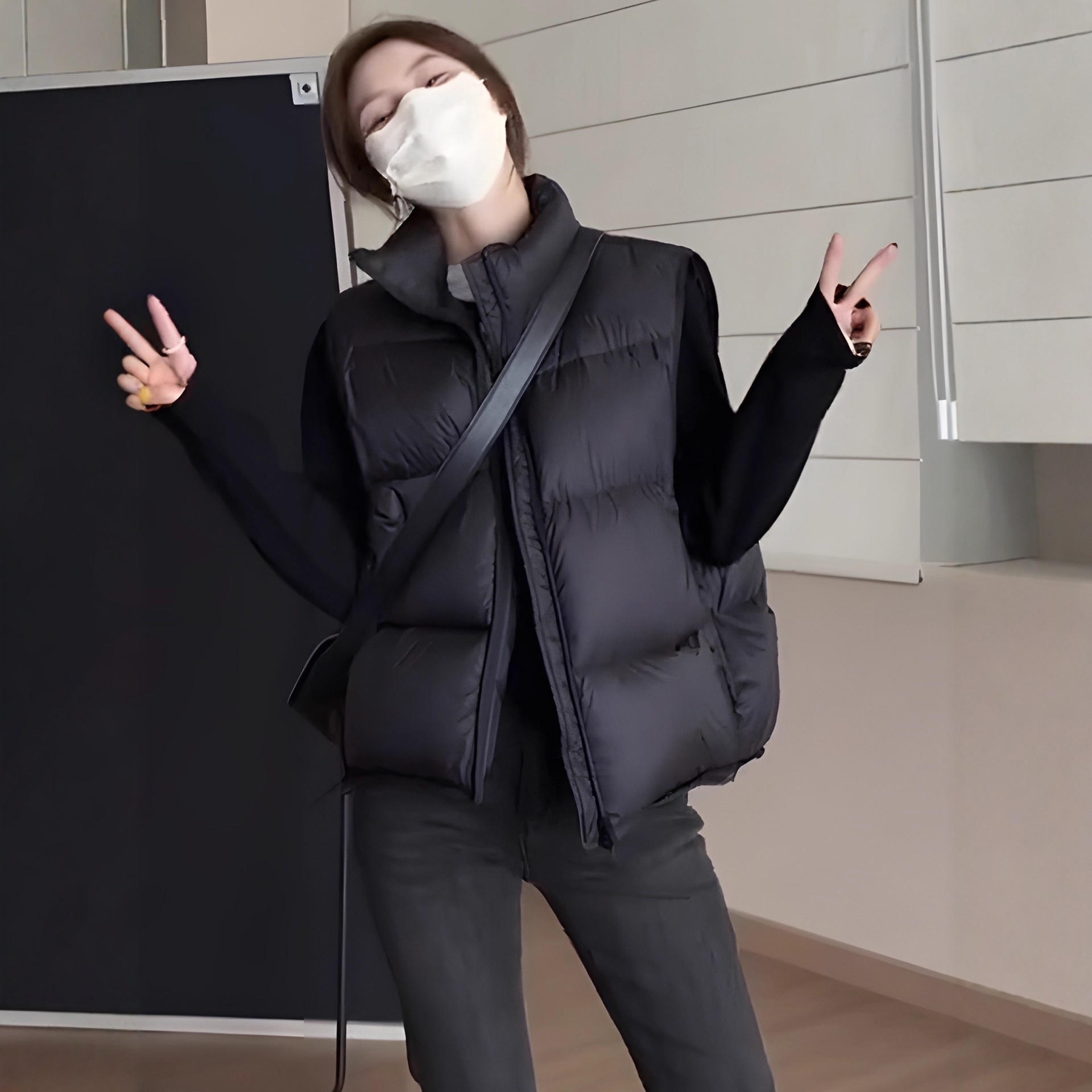 日系羽绒服马甲女秋冬季新款外套