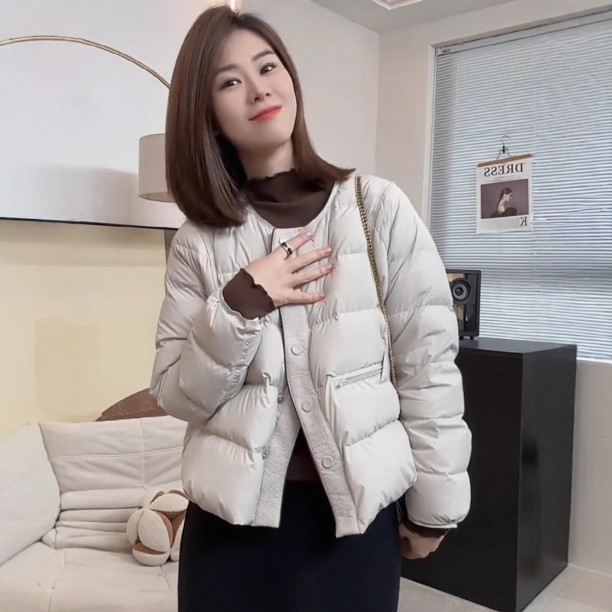 日系羽绒服女短款2025冬季新款