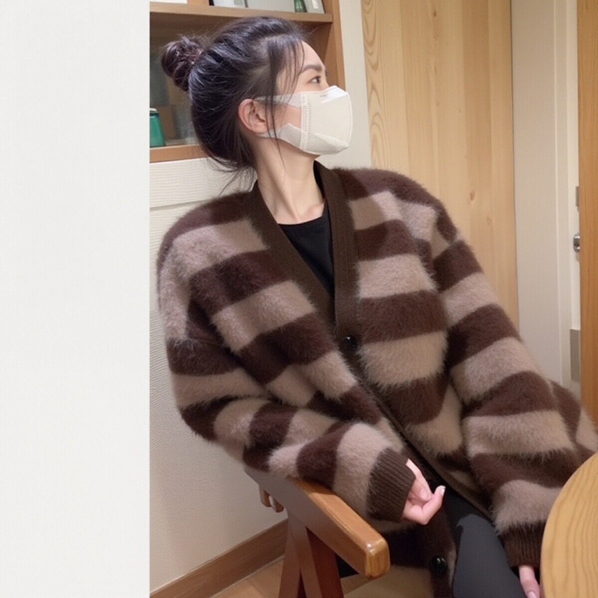 针织开衫秋季奶fufu软糯毛衣外套