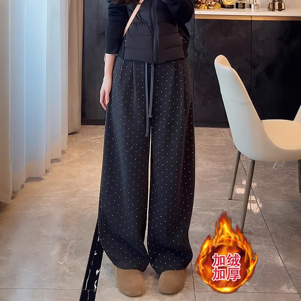 日系阔腿裤女士2025秋冬季新款