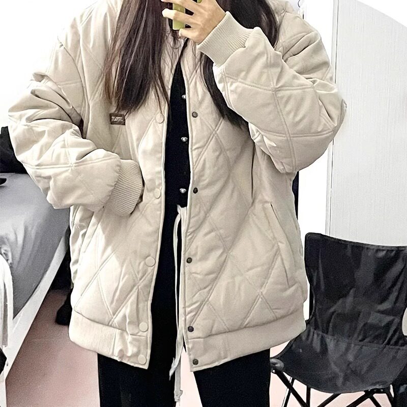 夹棉外套女高级感加厚