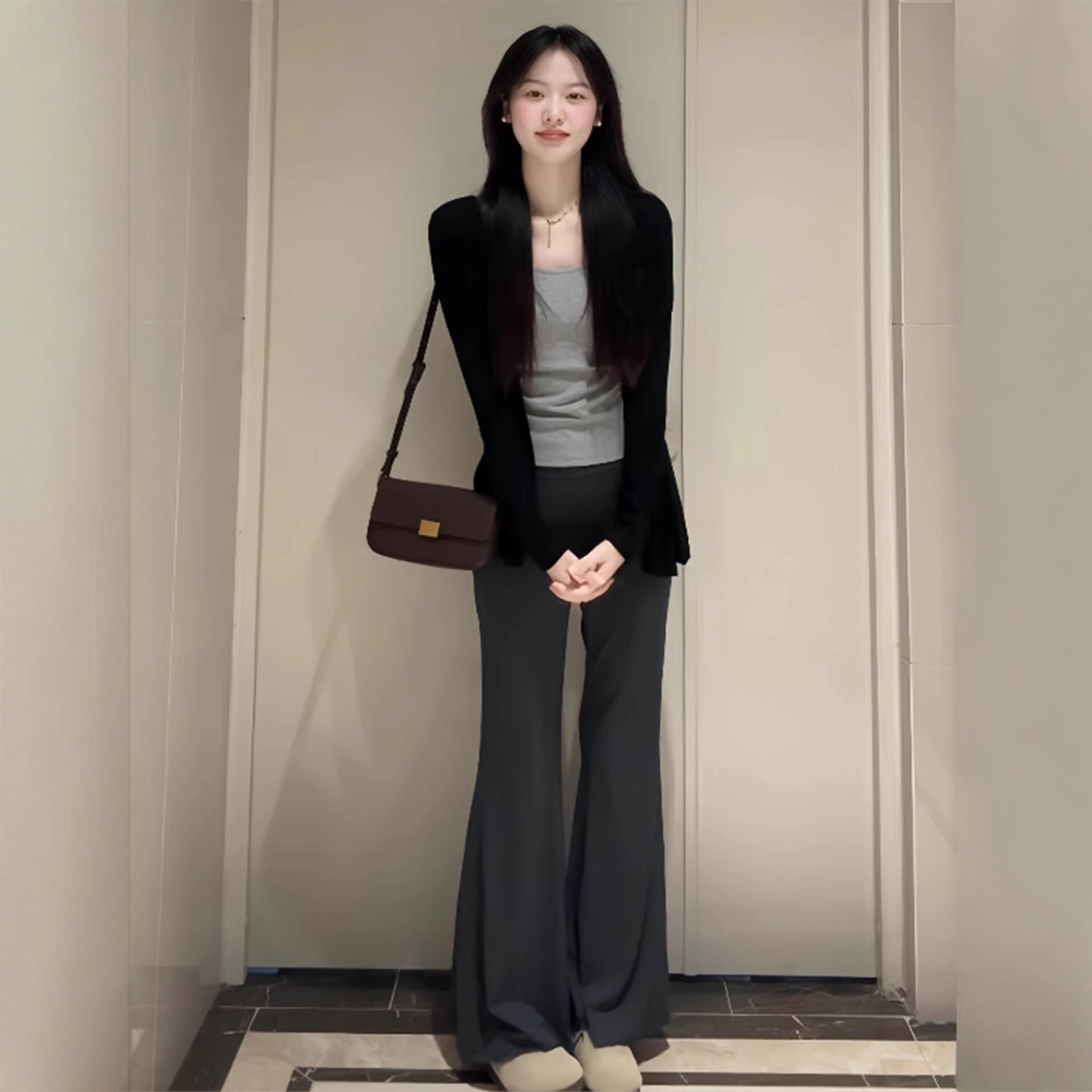 日系针织开衫女配吊带小外搭外套