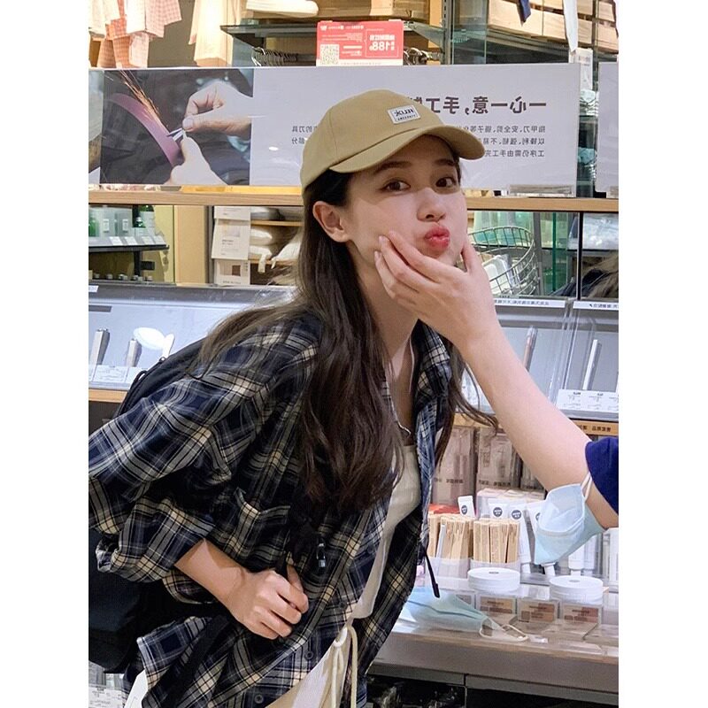 小众格子防晒衬衫外套女