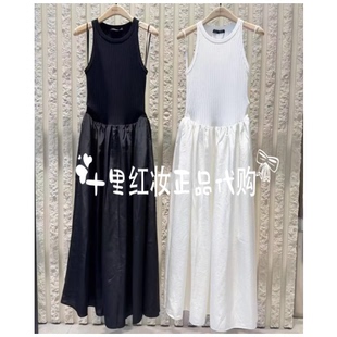MBE3DRS005原1899 2025秋7B针织背心拼接A摆连衣裙 代购 专柜正品