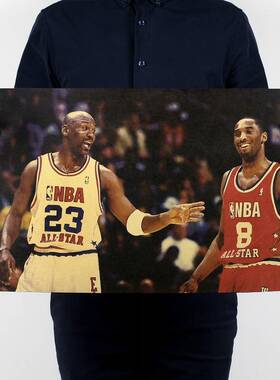 科比乔丹NBA球星海报篮球足球体育怀旧复古宿舍装饰画贴画