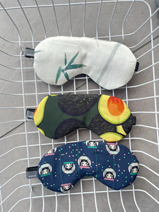 手工制作100%桑蚕丝儿童真丝眼罩创意双面遮光睡眠松紧午休成人