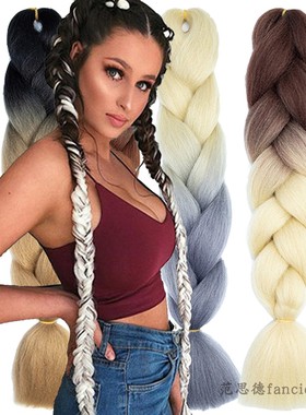 African expression twist Braids hair Jumbo braids 雷鬼脏辫