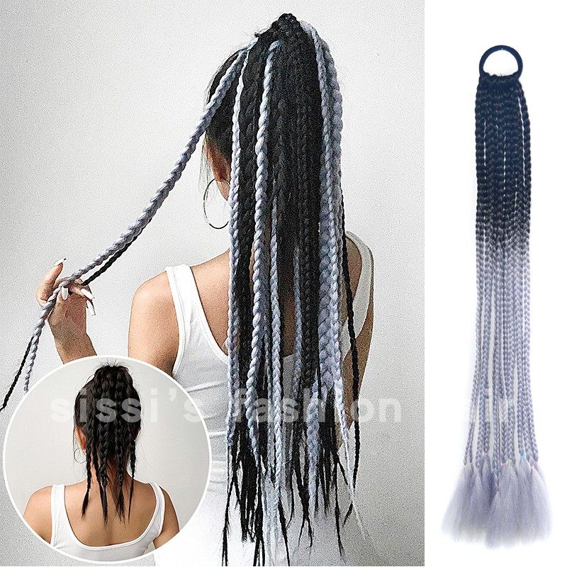脏辫马尾欧美假发街舞嘻哈非洲彩色渐变编发神器成品麻花辫子,美发护发/假发,马尾,淘宝优惠券,粉丝福利购,淘宝优惠卷