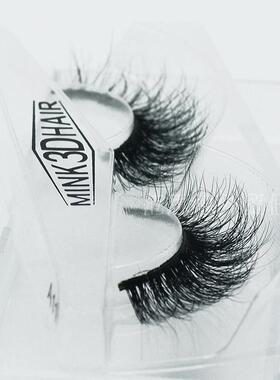 3D Real Mink Fur Handmade thick eyelash出口水貂毛浓密假睫毛