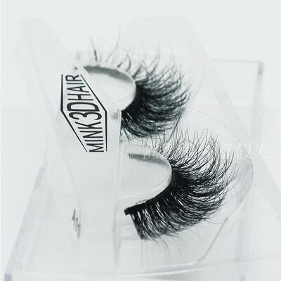 3D Real Mink Fur Handmade thick eyelash出口水貂毛浓密假睫毛