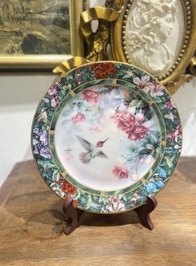 家居装饰赏盘花鸟系列