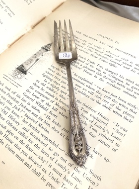 华莱士玫瑰点系列纯银叉16.5cm