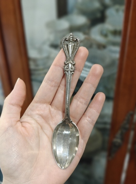 925纯银瓜棱面甜品勺折后