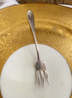 新品 美国纯银925水果叉