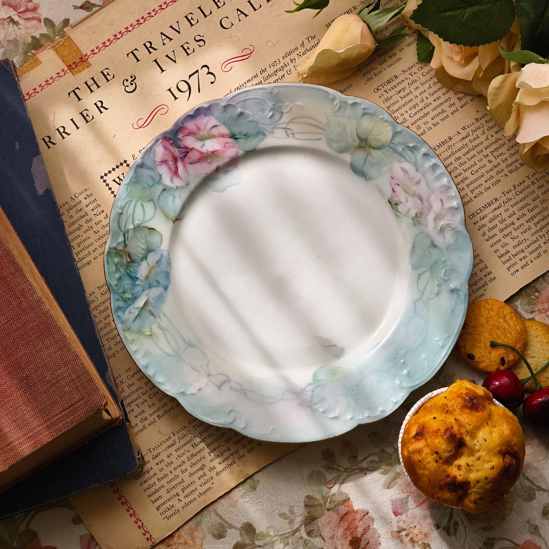 田园风手绘陶瓷法式浪漫装饰