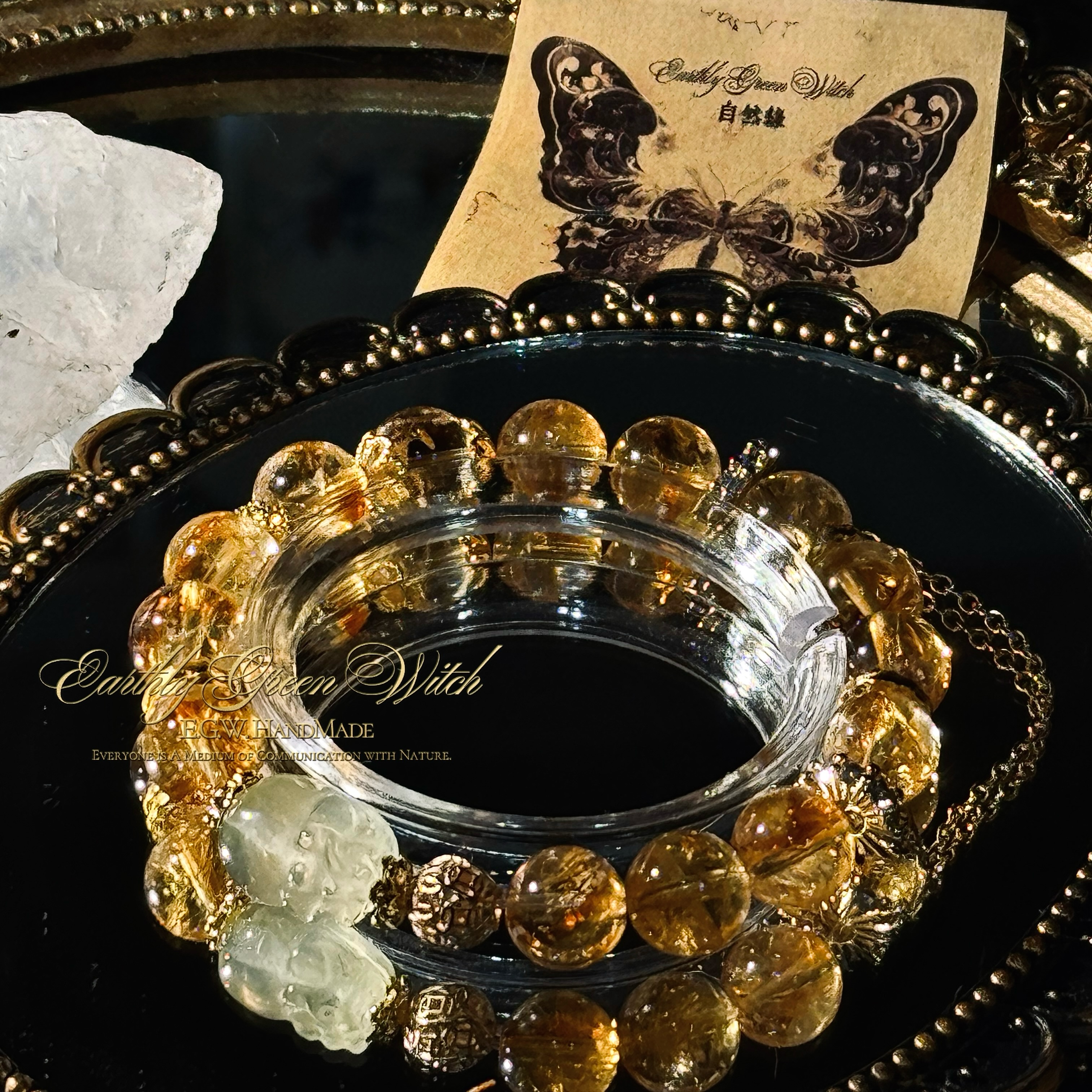 「富贵荣华」个人守护系列 貔貅天然黄水晶黄塔晶水晶手串手链