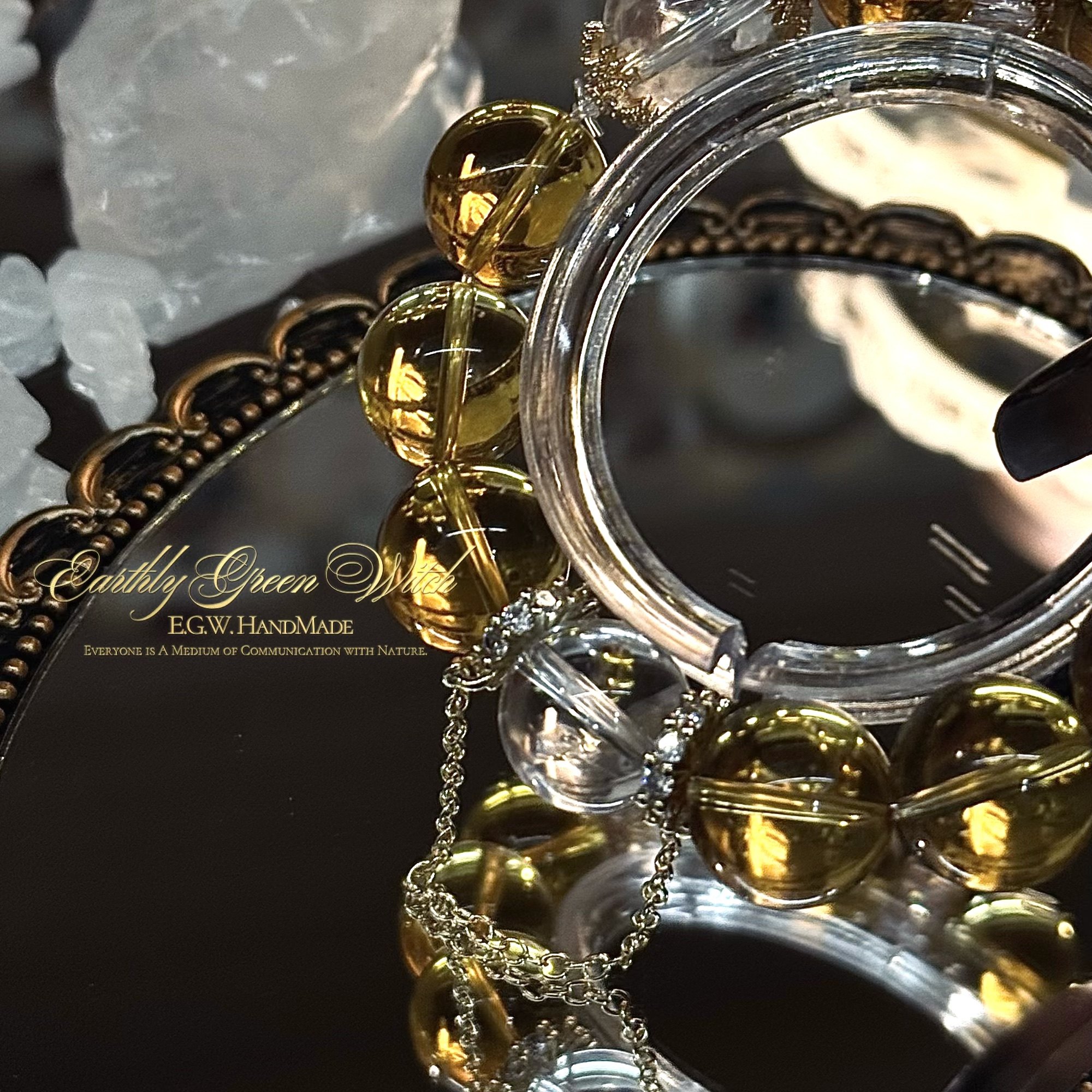 #缠万贯 收藏级天然黄水晶手串净体黄水晶珠宝手链