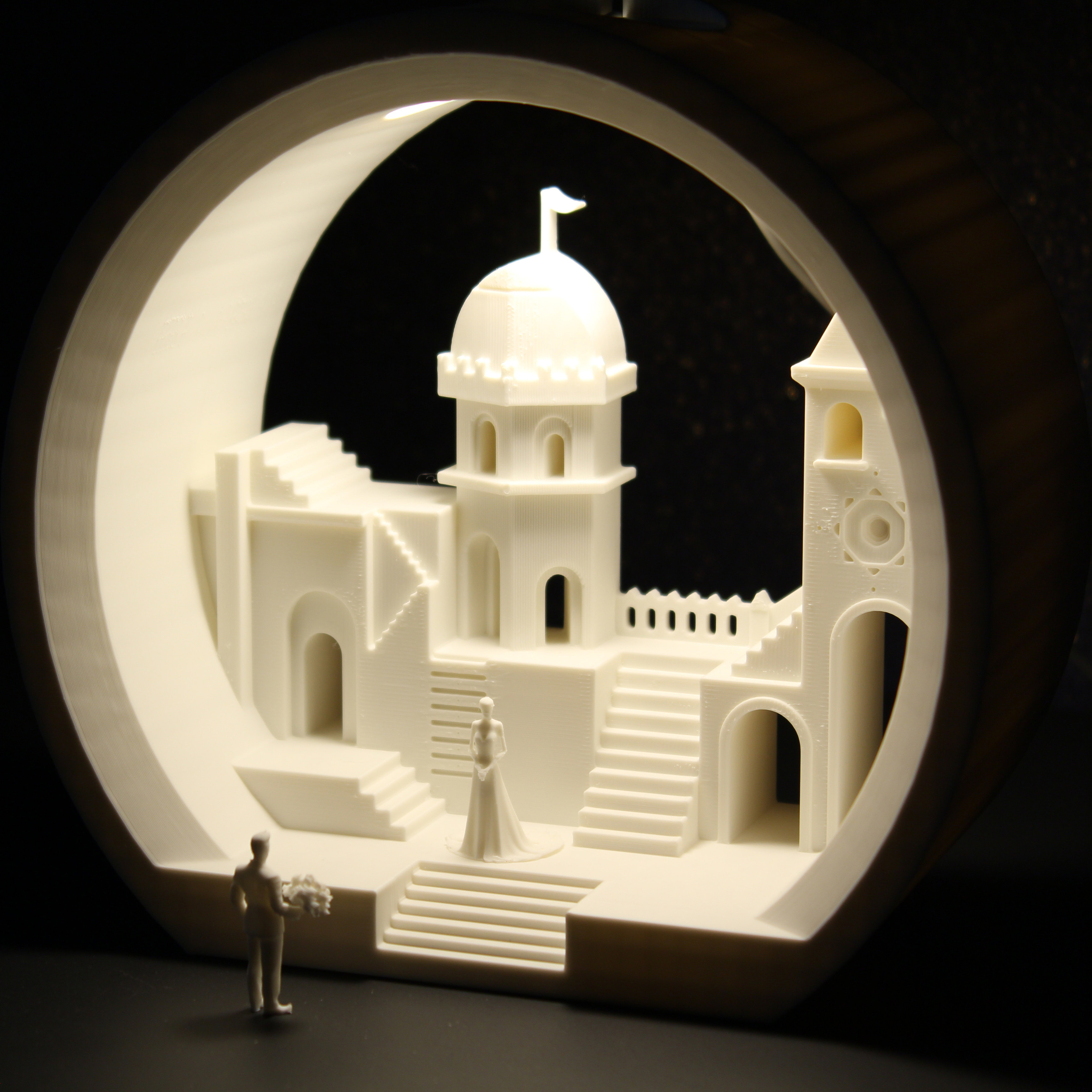 迷你版微缩人物新婚人物摆件1:57婚纱拍摄道具人偶婚礼浪漫造景