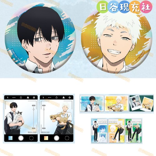 预定 光死去的夏天日谷吧唧 POP UP SHOP 透卡 明信片 与猫玩耍