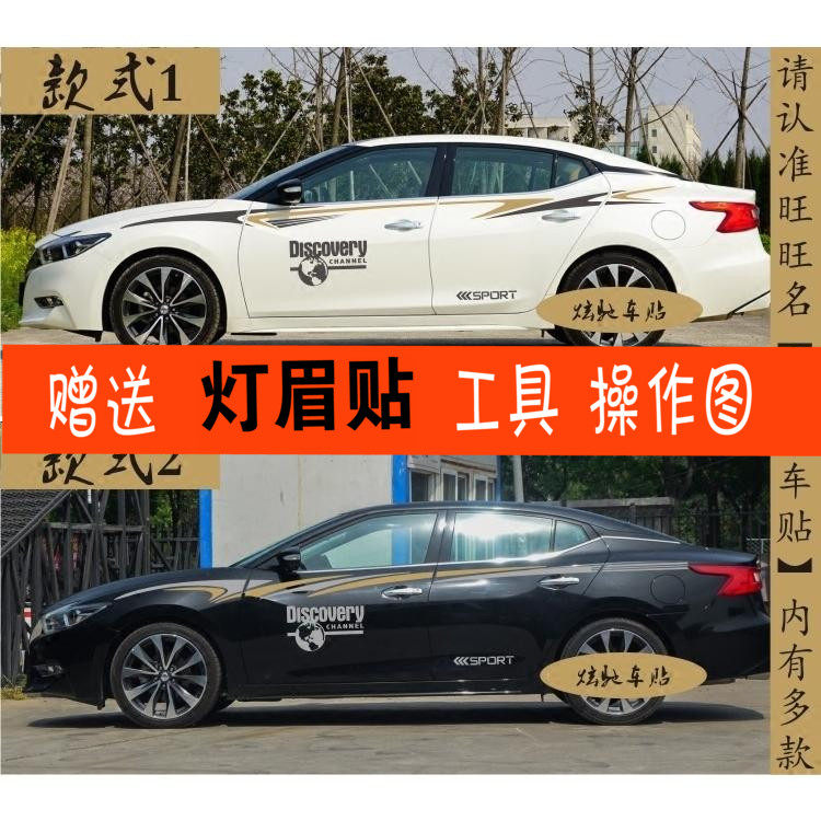 西玛轩逸新蓝鸟贴花
