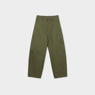 Miss couleur复古高街多口袋军绿色工装裤宽松休闲裤子MC035