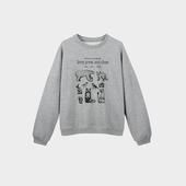 复古动物印花圆领卫衣女秋冬款 Miss couleur美式 冬慵懒外搭MC033