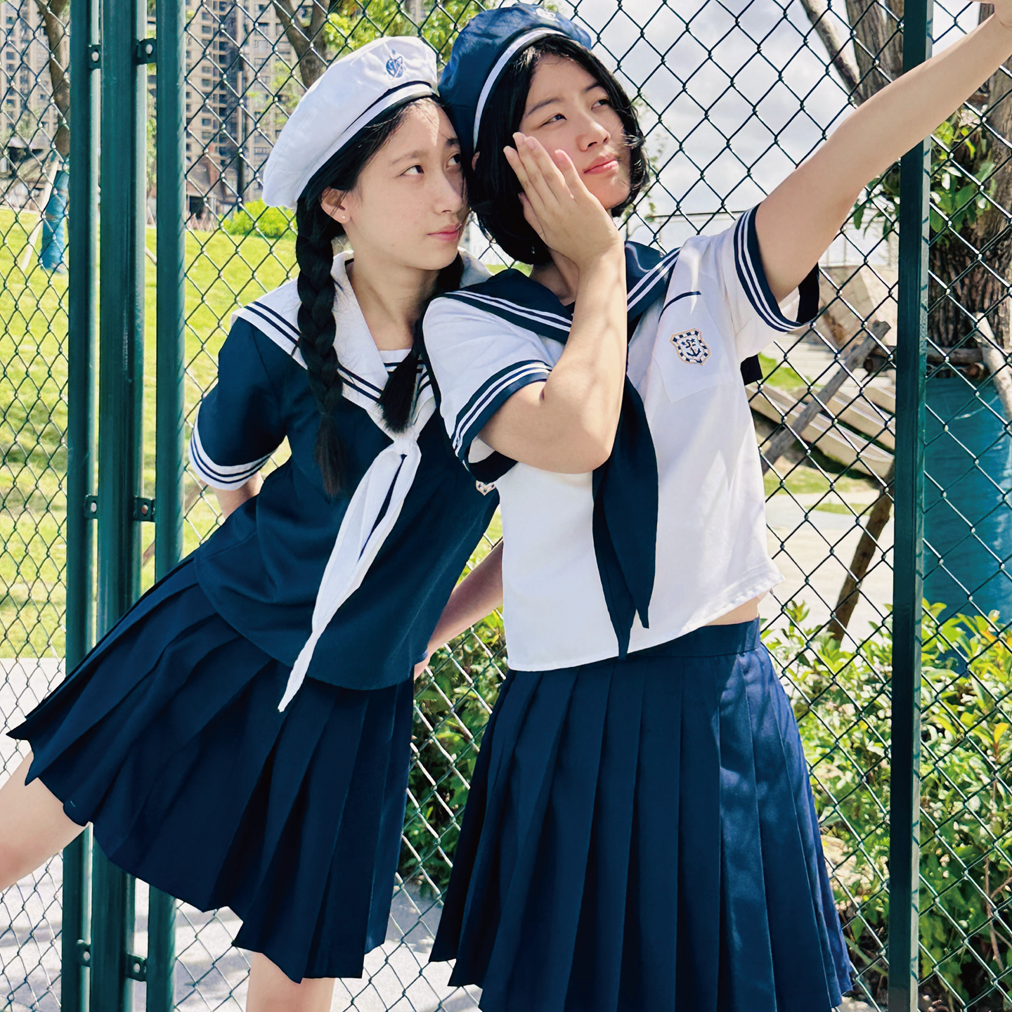 原创JK制服学院风套装女夏季短袖
